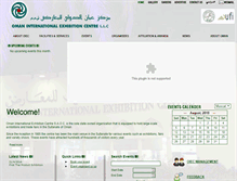 Tablet Screenshot of omanexhibitions.com